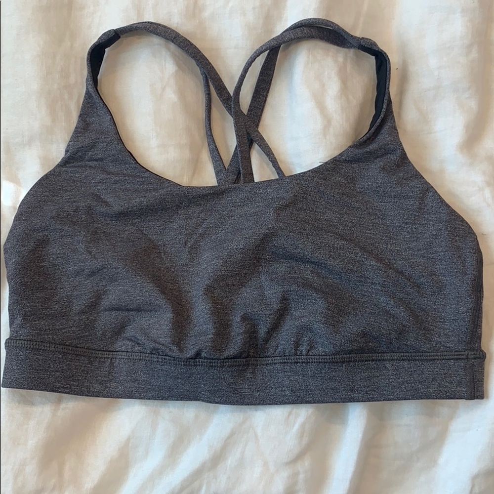 Lululemon Energy Bra- Charcoal (size 8)